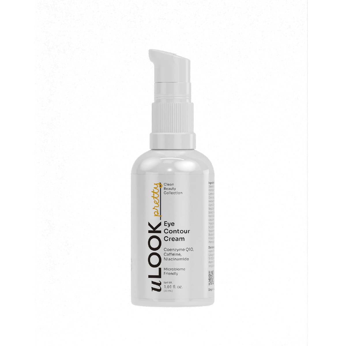 Skincare bottle labeled 'uLOOK' on a white background US
